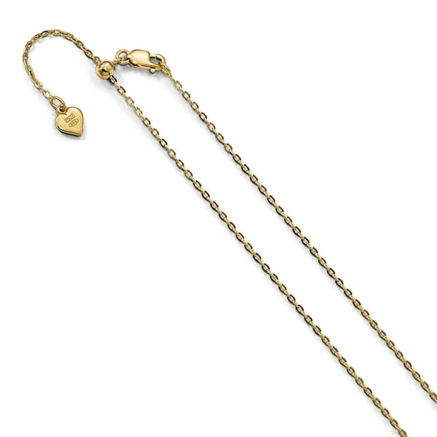 Length Leslie's Sterling Silver 1.4 mm Adjustable Rope Chain 30 in Sterling Silver Length Leslie's Sterling Silver 1.4 mm Adjustable Rope Chain 30 in Sterling Silver